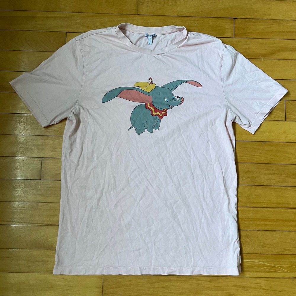 Loewe x Disney Dumbo Baby Pink T-Shirt Size Large